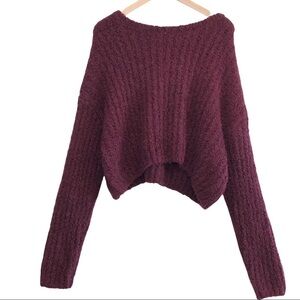 Forever 21 Maroon, Chunky Knit Sweater, Size 3X